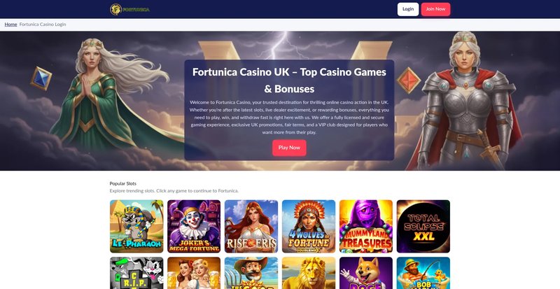 Experience the Thrills of Fortunica Casino Online in the UK Today